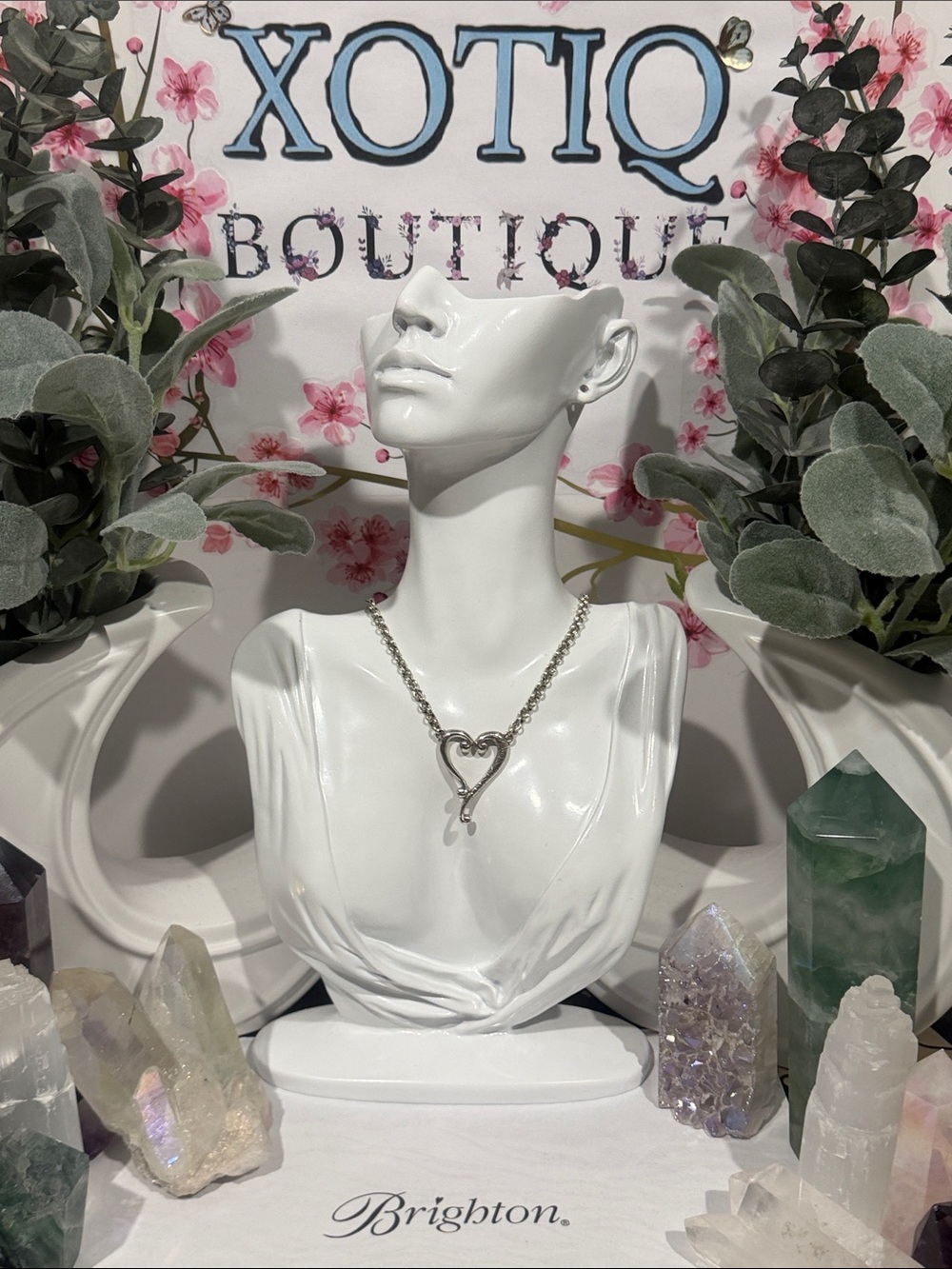💜 Brighton VTG SLVR ‘Adore Me’ Heart Necklace